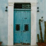 mexico city blue door